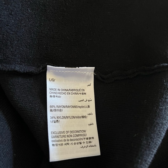 INC BEAUTIFUL BLACK EMBROIDERY TOP COLD SHOULDER BELL SLEEVES - Picture 6 of 6